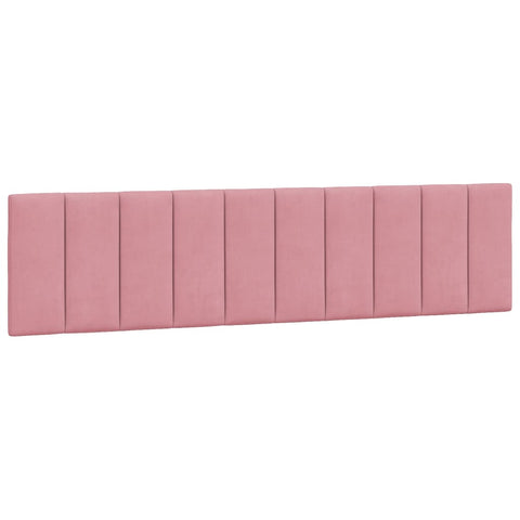 Bettgestell mit Kopfteil Rosa 200x200 cm Samt