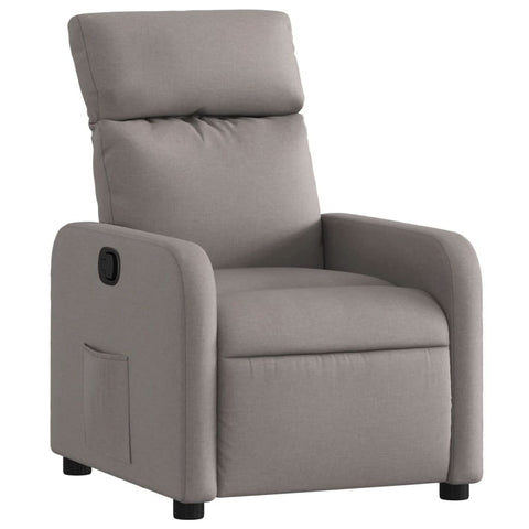 vidaXL Relaxsessel Taupe Stoff