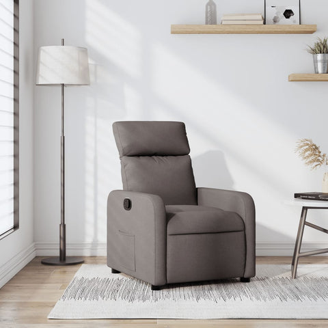 vidaXL Relaxsessel Taupe Stoff