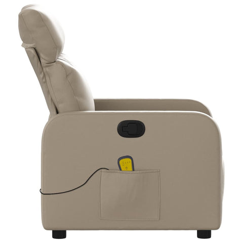 vidaXL Massagesessel Cappuccino-Braun Kunstleder