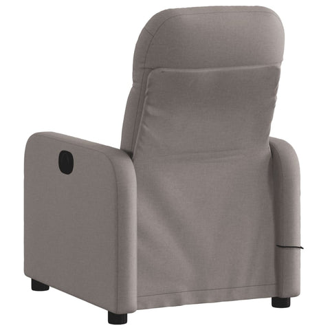 vidaXL Massagesessel Taupe Stoff