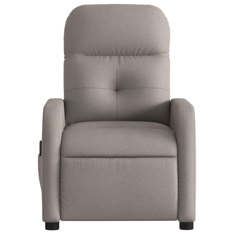 vidaXL Massagesessel Taupe Stoff