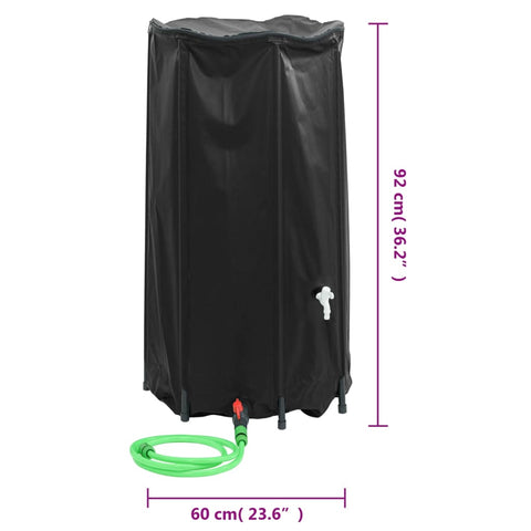 vidaXL Wassertank mit Wasserhahn Faltbar 250 L PVC