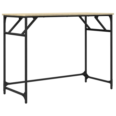 vidaXL Schreibtisch Sonoma-Eiche 100x45x76 cm Holzwerkstoff und Stahl