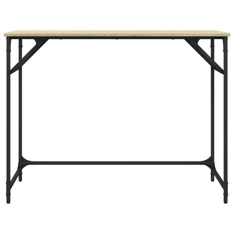 vidaXL Schreibtisch Sonoma-Eiche 100x45x76 cm Holzwerkstoff und Stahl