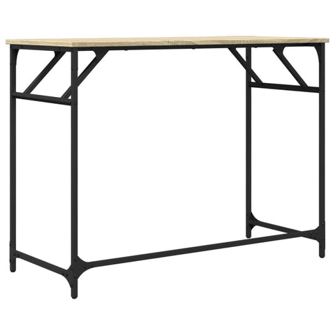 vidaXL Schreibtisch Sonoma-Eiche 100x45x76 cm Holzwerkstoff und Stahl