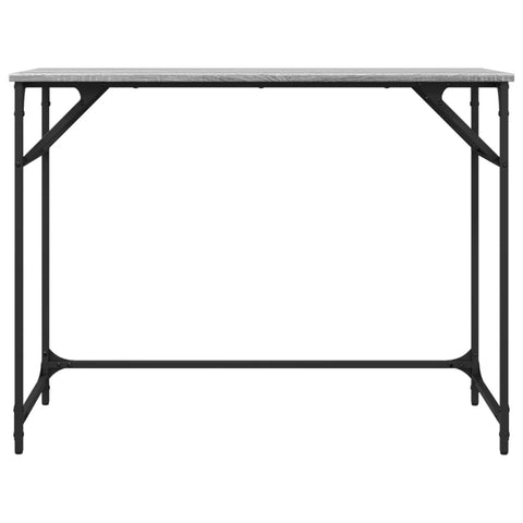 vidaXL Schreibtisch Grau Sonoma 100x45x76 cm Holzwerkstoff und Stahl