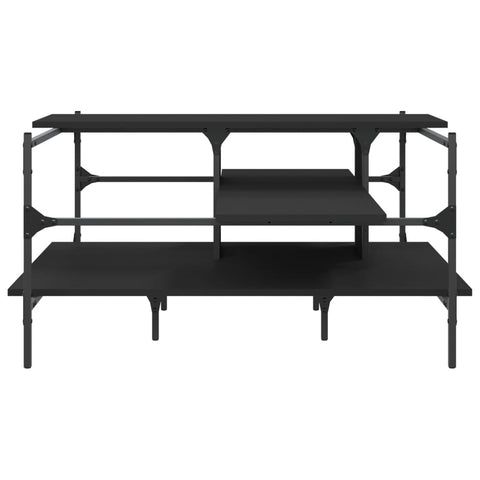 vidaXL Couchtisch Schwarz 100x100x48,5 cm Holzwerkstoff