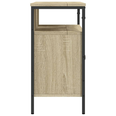 vidaXL Waschbeckenunterschrank Sonoma-Eiche 80x30x60 cm Holzwerkstoff