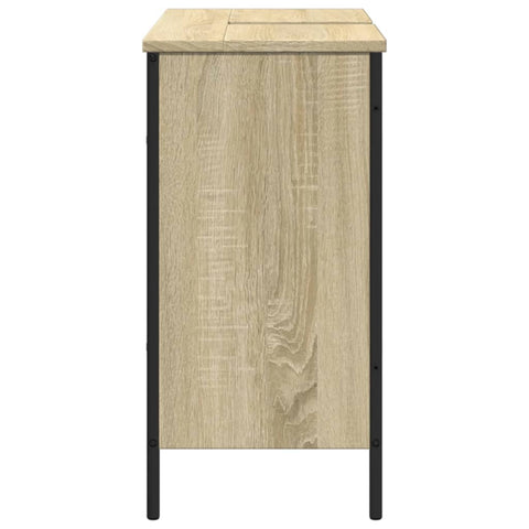 vidaXL Waschbeckenunterschrank Sonoma-Eiche 80x30x60 cm Holzwerkstoff