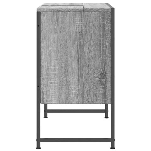 Waschbeckenunterschrank Grau Sonoma 60x33x60 cm Holzwerkstoff