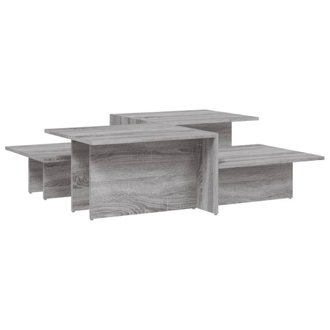 vidaXL Couchtische 2 Stk. Grau Sonoma Holzwerkstoff