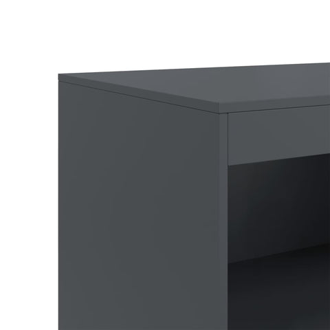 Sideboard Anthrazit 67x39x107 cm Stahl