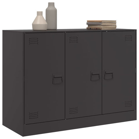 Sideboard Schwarz 99x39x73 cm Stahl