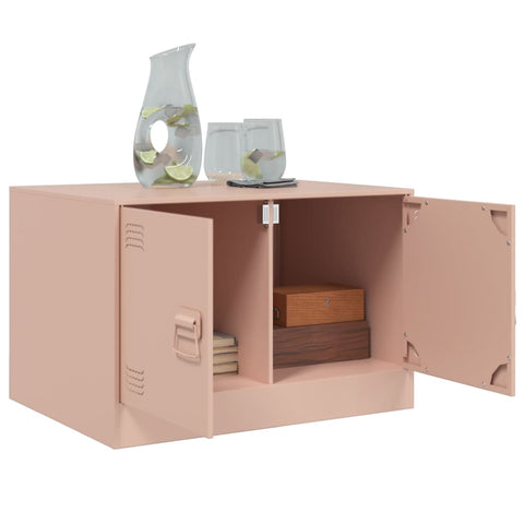 vidaXL Couchtisch Rosa 67x50x44 cm Stahl