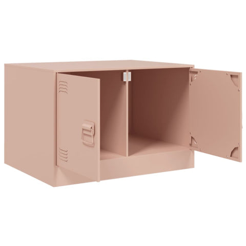 vidaXL Couchtisch Rosa 67x50x44 cm Stahl