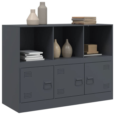 Sideboard Anthrazit 99x39x73 cm Stahl