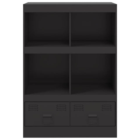 Highboard Schwarz 67x39x95 cm Stahl