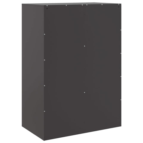 Highboard Schwarz 67x39x95 cm Stahl