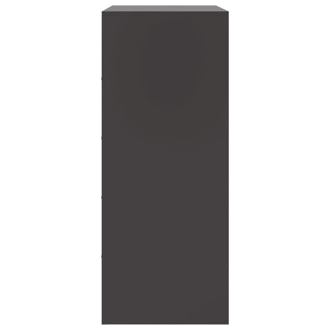 Highboard Schwarz 67x39x95 cm Stahl