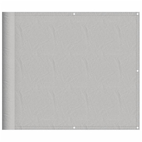 Balkon-Sichtschutz Hellgrau 90x500 cm 100 % Polyester Oxford