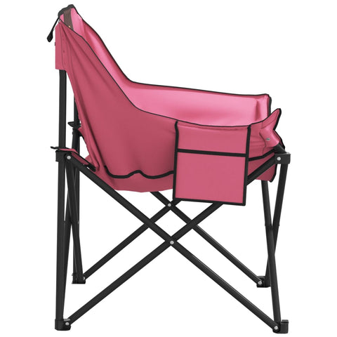 Campingstühle 2 Stk. mit Tasche Klappbar Rosa