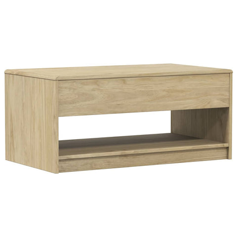 vidaXL Couchtisch SAUDA Eiche-Optik 99x55x45 cm Massivholz Kiefer