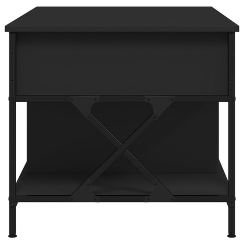 vidaXL Couchtisch Schwarz 100x55x50 cm Holzwerkstoff und Metall