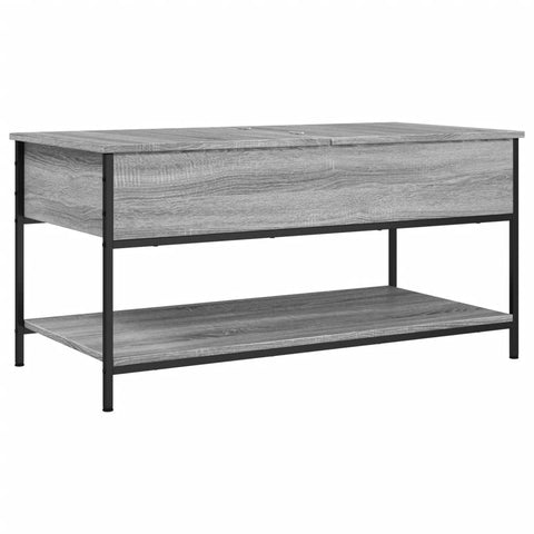 vidaXL Couchtisch Grau Sonoma 100x50x50 cm Holzwerkstoff und Metall