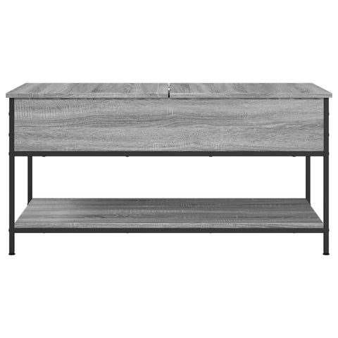 vidaXL Couchtisch Grau Sonoma 100x50x50 cm Holzwerkstoff und Metall