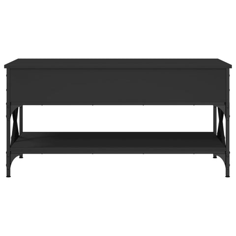 vidaXL Couchtisch Schwarz 100x50x50 cm Holzwerkstoff und Metall