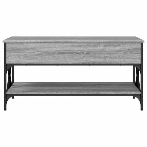 vidaXL Couchtisch Grau Sonoma 100x50x50 cm Holzwerkstoff und Metall