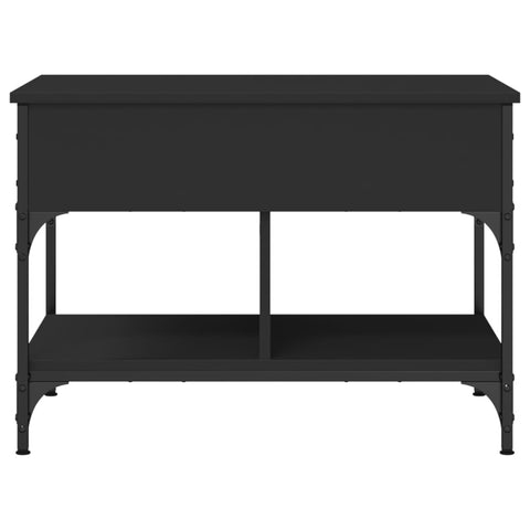 vidaXL Couchtisch Schwarz 70x50x50 cm Holzwerkstoff und Metall