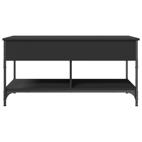 vidaXL Couchtisch Schwarz 100x50x50 cm Holzwerkstoff und Metall