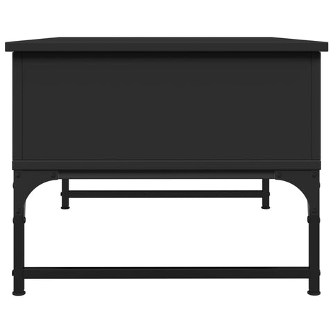 vidaXL Couchtisch Schwarz 70x50x40 cm Holzwerkstoff und Metall