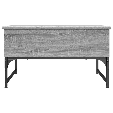 vidaXL Couchtisch Grau Sonoma 70x50x40 cm Holzwerkstoff und Metall