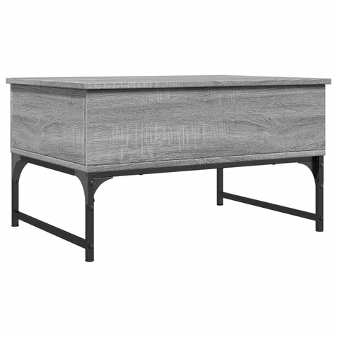 vidaXL Couchtisch Grau Sonoma 70x50x40 cm Holzwerkstoff und Metall