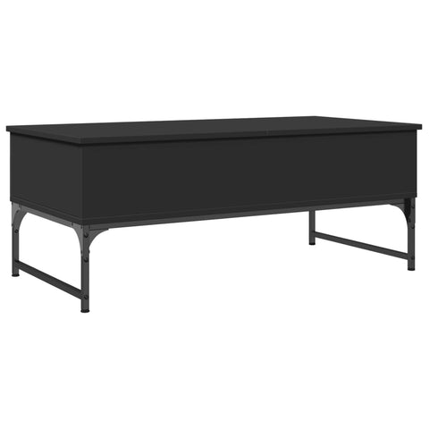 vidaXL Couchtisch Schwarz 100x50x40 cm Holzwerkstoff und Metall