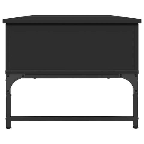 vidaXL Couchtisch Schwarz 100x50x40 cm Holzwerkstoff und Metall