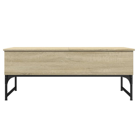 vidaXL Couchtisch Sonoma-Eiche 100x50x40 cm Holzwerkstoff und Metall