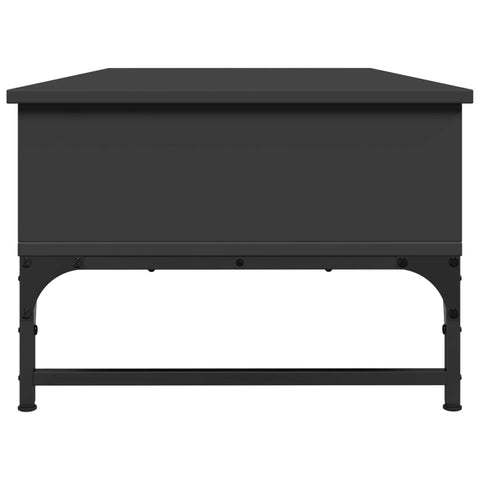 vidaXL Couchtisch Schwarz 100x50x35 cm Holzwerkstoff und Metall