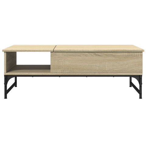 vidaXL Couchtisch Sonoma-Eiche 100x50x35 cm Holzwerkstoff und Metall