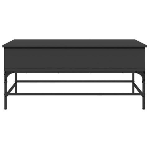 vidaXL Couchtisch Schwarz 100x50x45 cm Holzwerkstoff und Metall