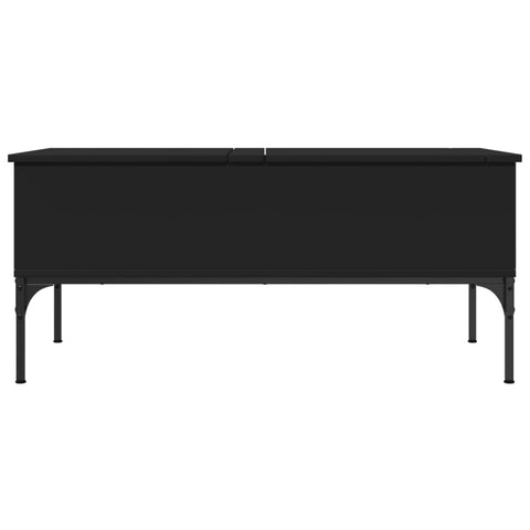 vidaXL Couchtisch Schwarz 100x50x45 cm Holzwerkstoff und Metall