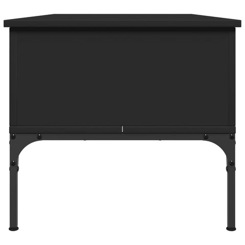 vidaXL Couchtisch Schwarz 100x50x45 cm Holzwerkstoff und Metall