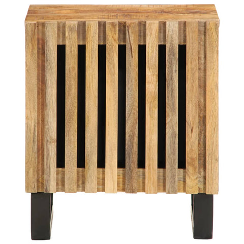 vidaXL Nachttisch 40x34x46 cm Raues Mangoholz