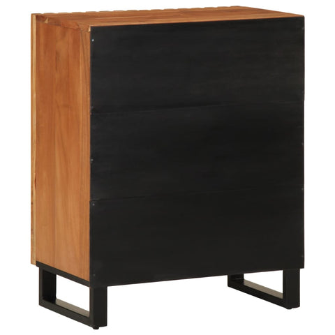 vidaXL Sideboard 60x34x75 cm Massivholz Akazie