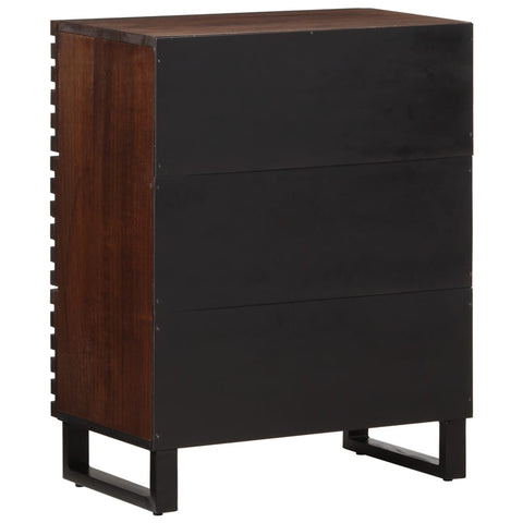 vidaXL Sideboard Braun 60x34x75 cm Massivholz Mango