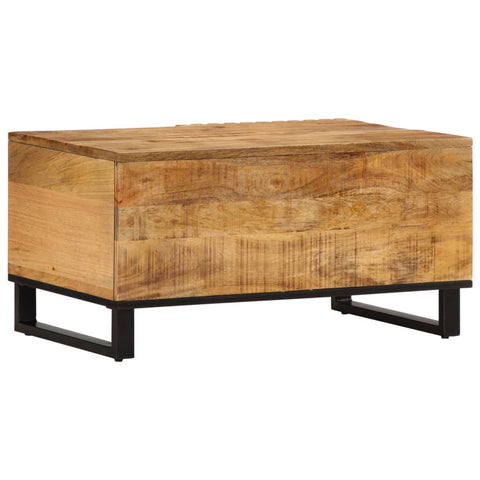 vidaXL Couchtisch 80x51x40 cm Raues Massives Mangoholz