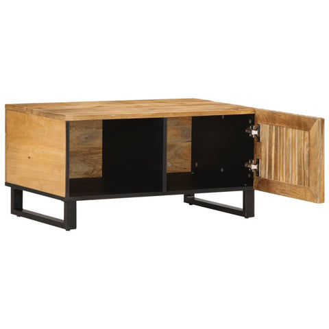 vidaXL Couchtisch 80x51x40 cm Raues Massives Mangoholz